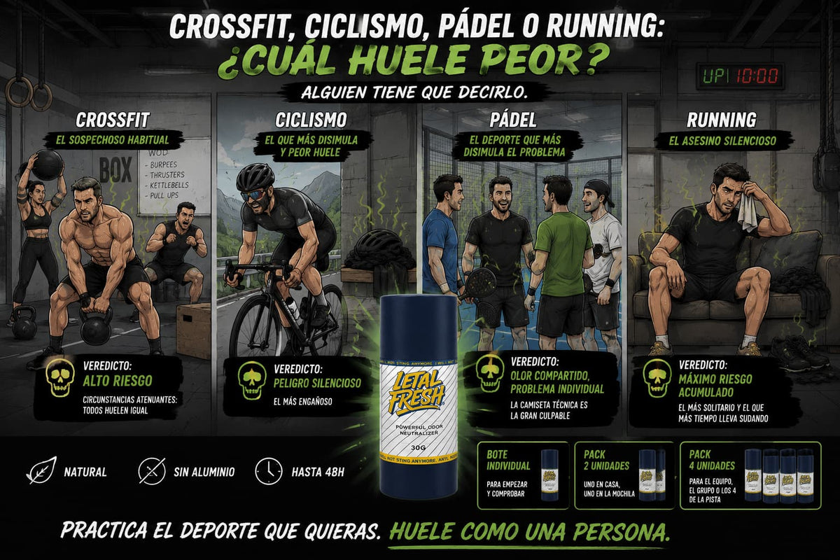 Crossfit, ciclismo, pádel o running cuál huele peor