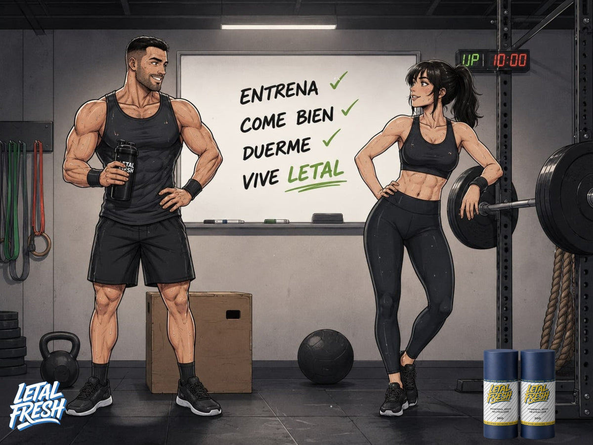 Atletas crossfit preocupados por su olor a sudor